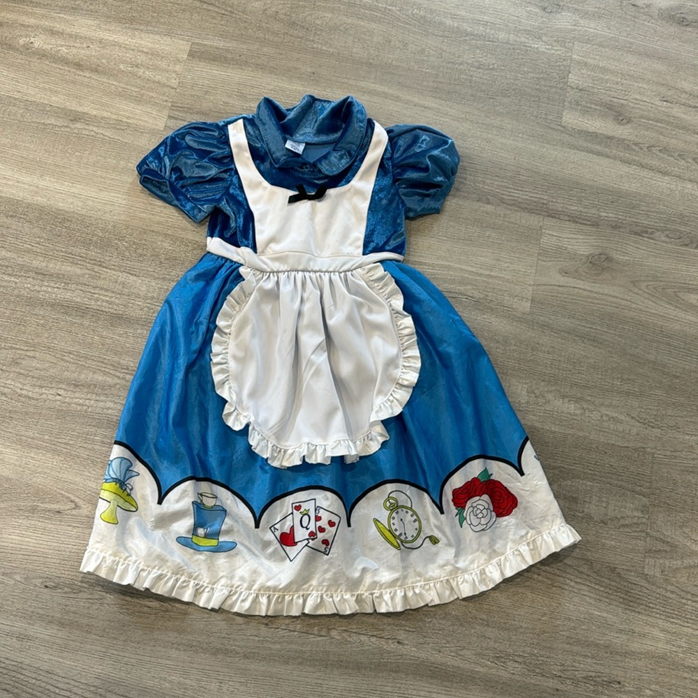 Little Adventures Alice in Wonderland dress, size 3-5 years